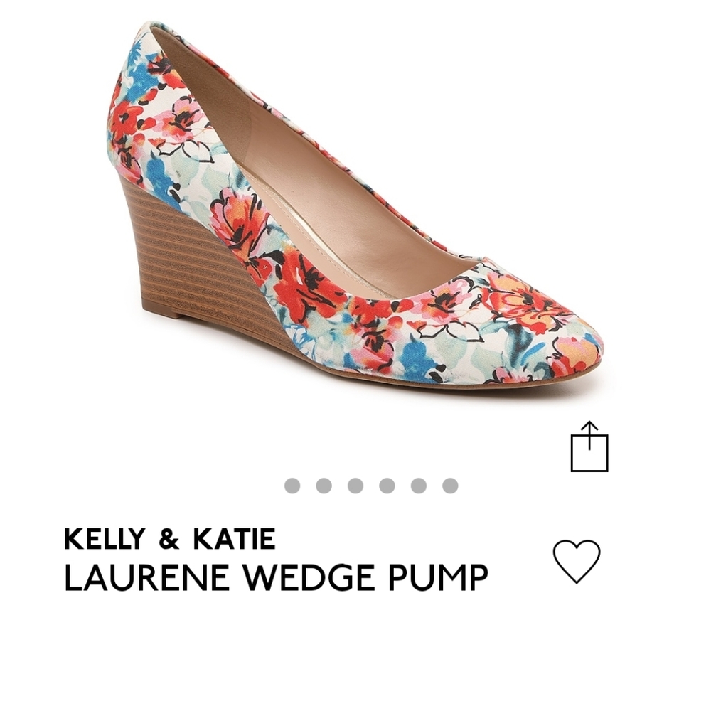 Kelly and Katie floral wedge 9.5 - Picture 6 of 7